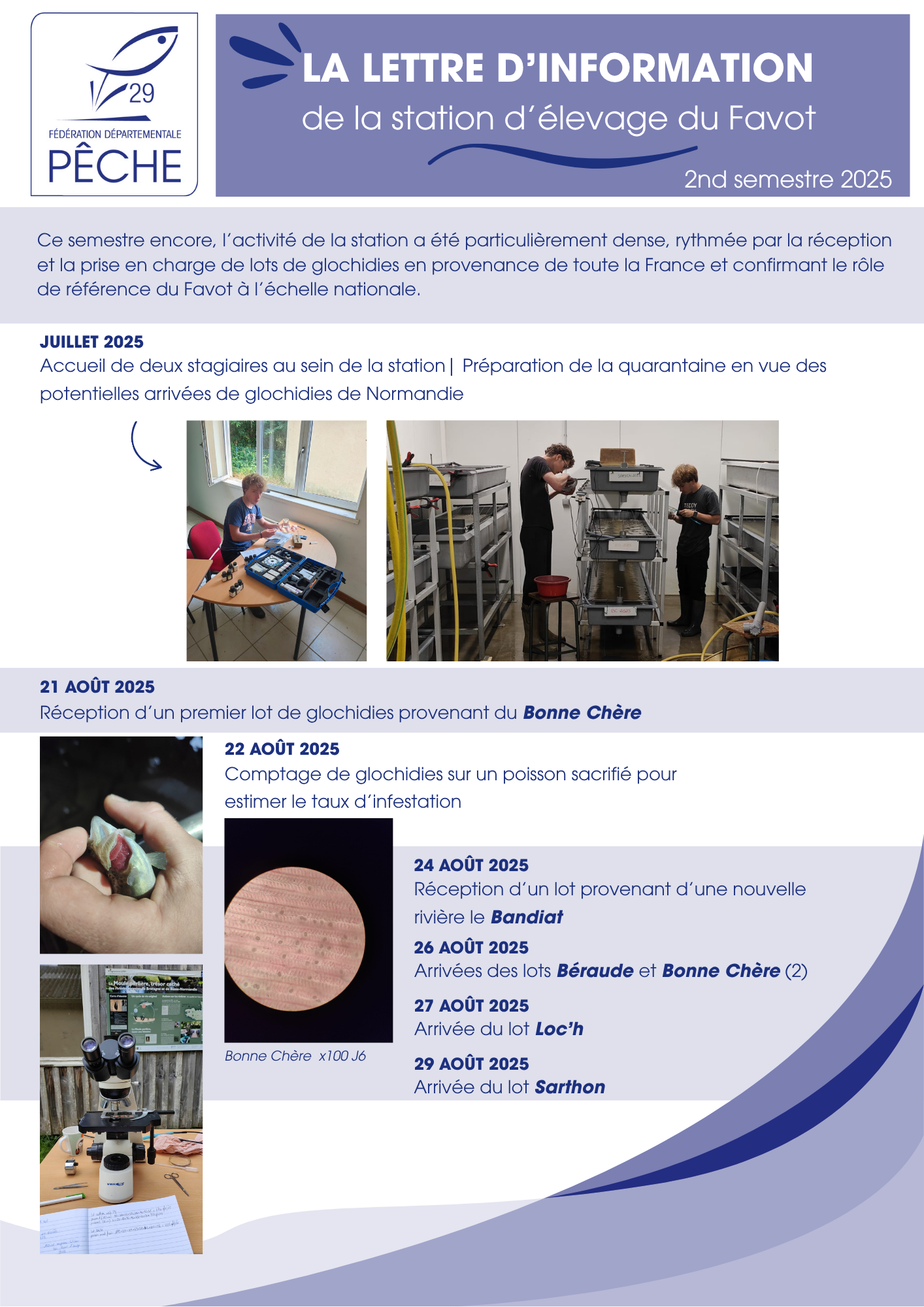 Newsletter 2nd semestre 2025 Station dlevage du Favot1